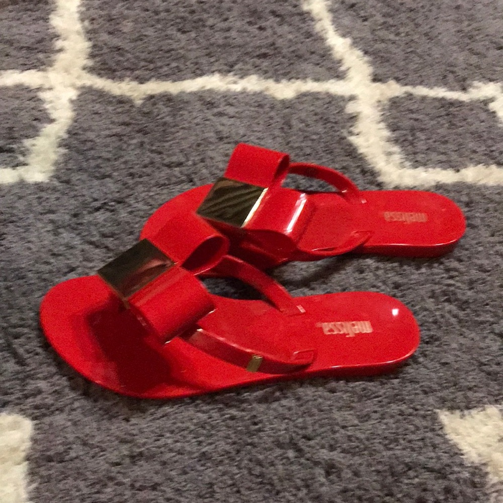 Melissa-Red flip flops - Picture 2 of 8